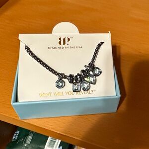 BP RARE UNICORN- March 2026 Elegant Necklace with Blue Accents